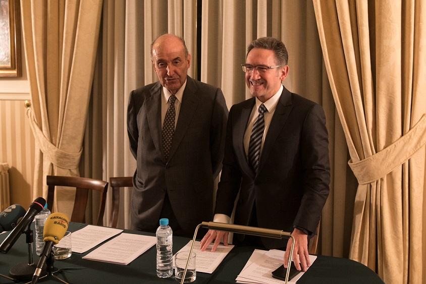 Miquel Roca i Jauem Gir presenten l'Informe Anual de la Sebap
