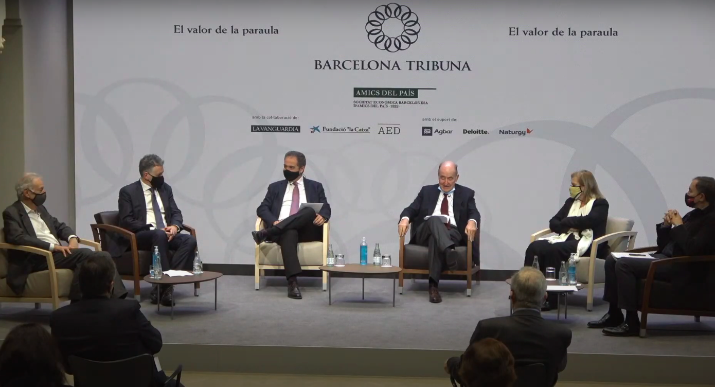 Barcelona Tribuna amb Miquel Molina, Eduardo Mendoza, Carme Riera i Carlos Duran