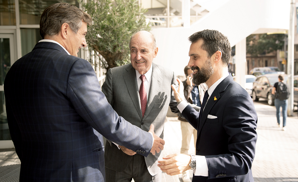 Roger Torrent, Miquel Roca i Jordi Juan