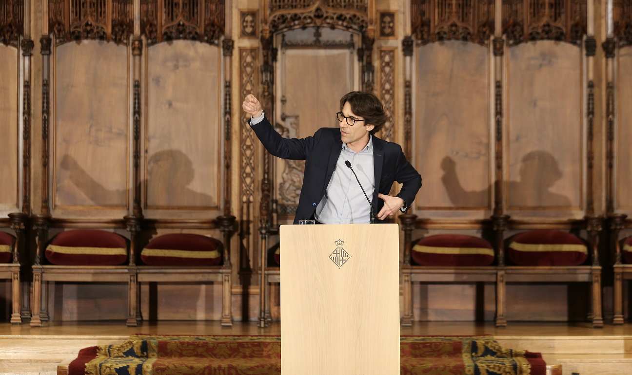 Josep Maria Martorell a l'acte d'entrega dels premis Amics del Pas