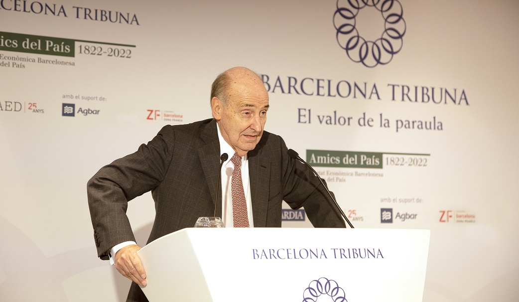 Miquel Roca presenta el Barcelona Tribuna amb Ernest Maragall