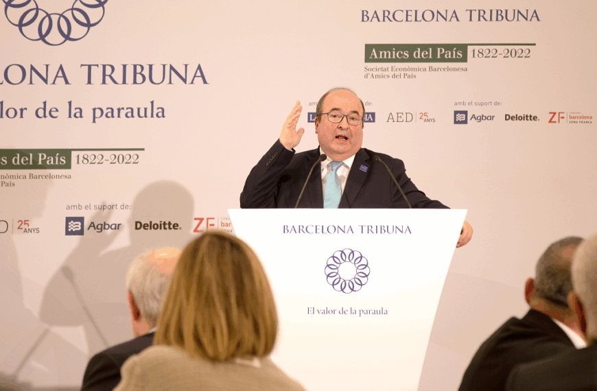 ‘Cultura: bé global’ | Barcelona Tribuna con Miquel Iceta