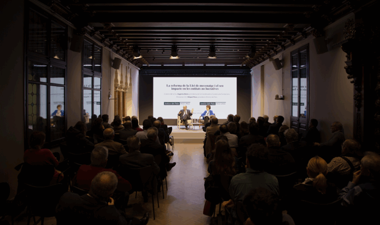 La reforma de la Llei de Mecenatge i el seu impacte en les entitats no lucratives | Debat Amics del País con Eugenia Bieto