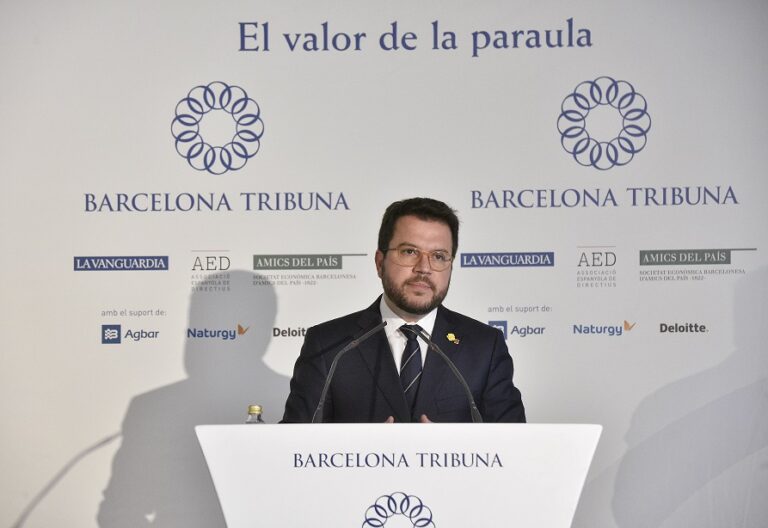 Pere Aragonès inaugura el ciclo ‘Elecciones Generales 28-A’ en Barcelona Tribuna