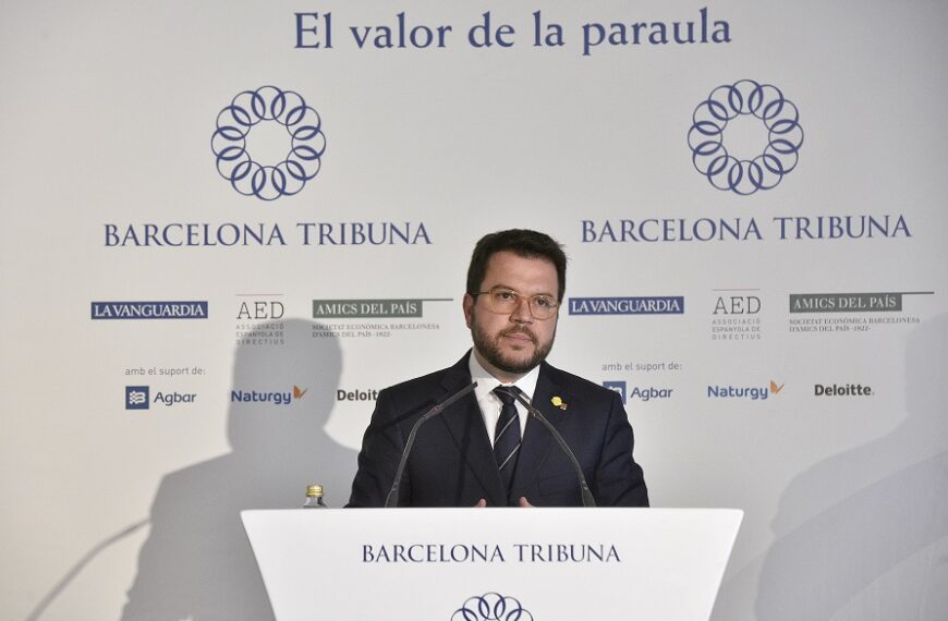 Pere Aragonès inaugura el cicle ‘Eleccions Generals 28-A’ a Barcelona Tribuna