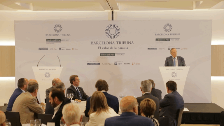 Barcelona Tribuna con Alberto Núñez Feijóo