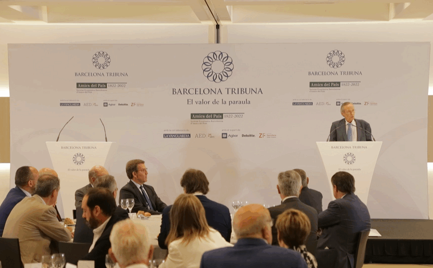 Barcelona Tribuna con Alberto Núñez Feijóo