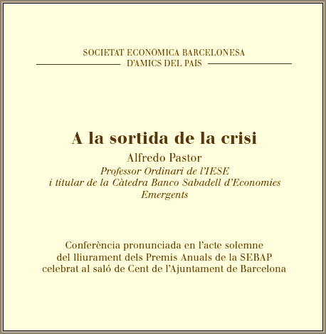 A la salida de la crisis