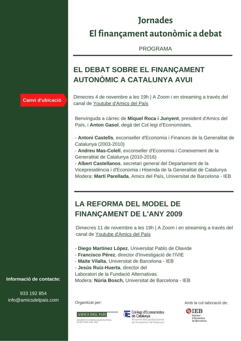 Jornadas ‘La financiación autonómica’