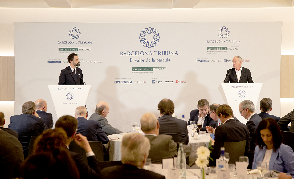 Roger Torrent y Manel Pérez en Barcelona Tribuna
