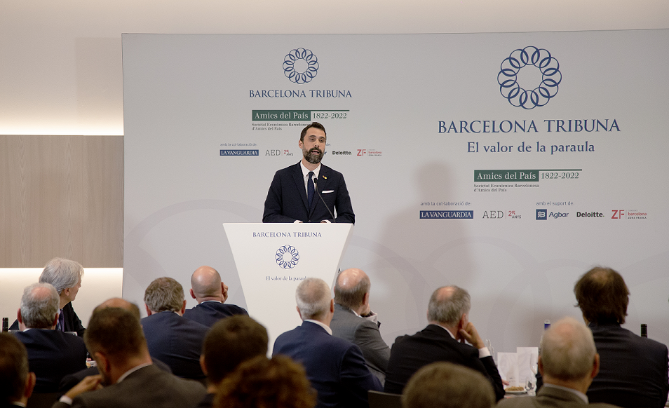 Roger Torrent, Miquel Roca y Jordi Juan