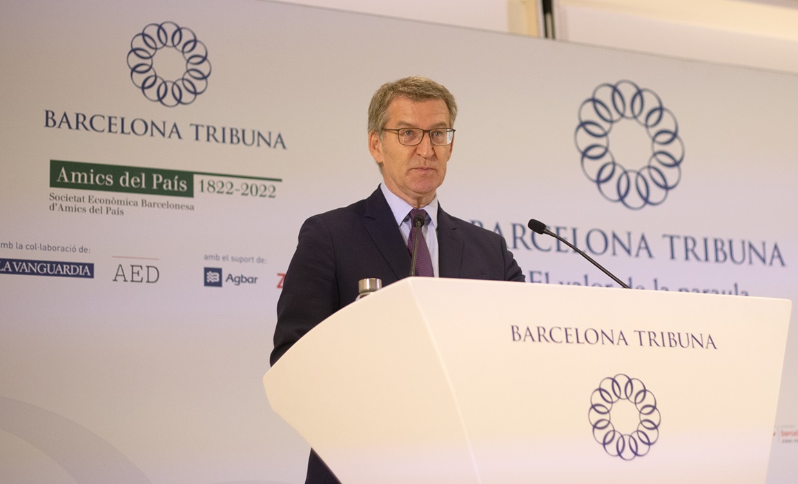 Barcelona Tribuna amb Alejandro Fernández i Alberto Núñez Feijóo