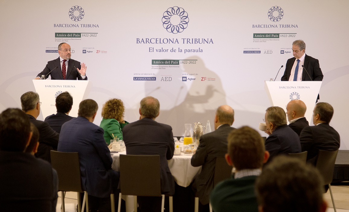 Barcelona Tribuna amb Alejandro Fernández i Alberto Núñez Feijóo