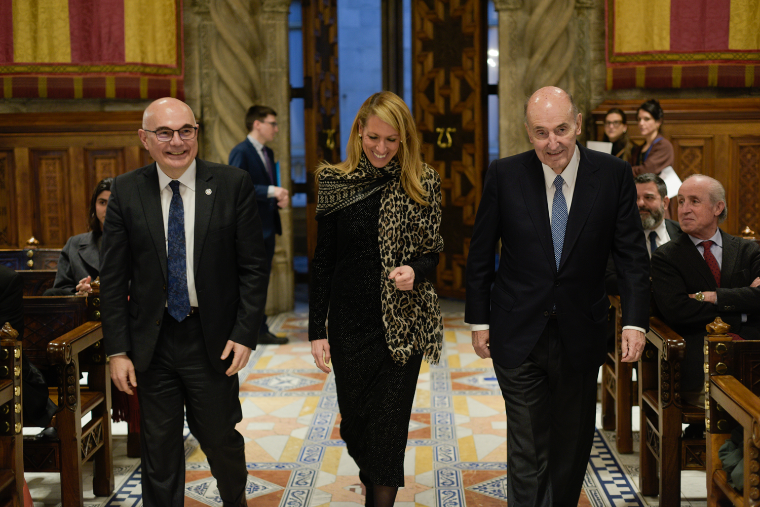 Dr. Tabernero, Il·lma. Gay de Montellà i Sr. Roca i Junyent a l